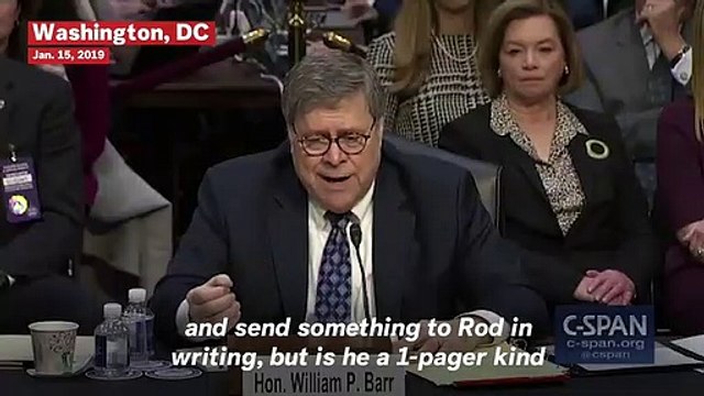 Lindsey Graham And William Barr Agree: President Trump Is a '1-Pager Kind Of Guy'