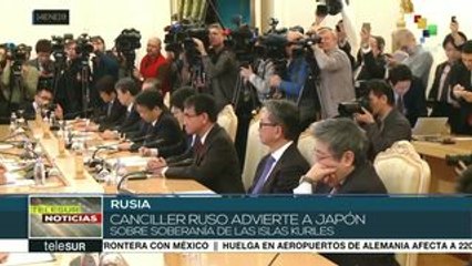 Canciller ruso afirma que soberanía de islas Kuriles no está a debate