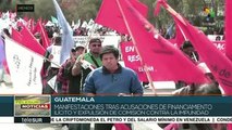 Protestan en Guatemala contra presidente Jimmy Morales