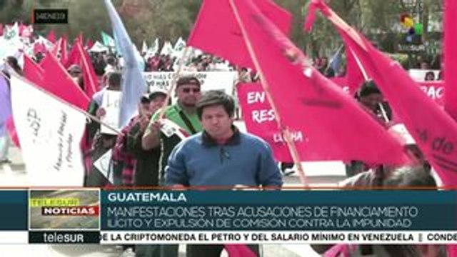 Protestan en Guatemala contra presidente Jimmy Morales