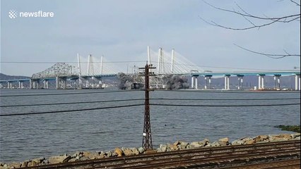Explosion blasts Tappan Zee Bridge into Hudson River