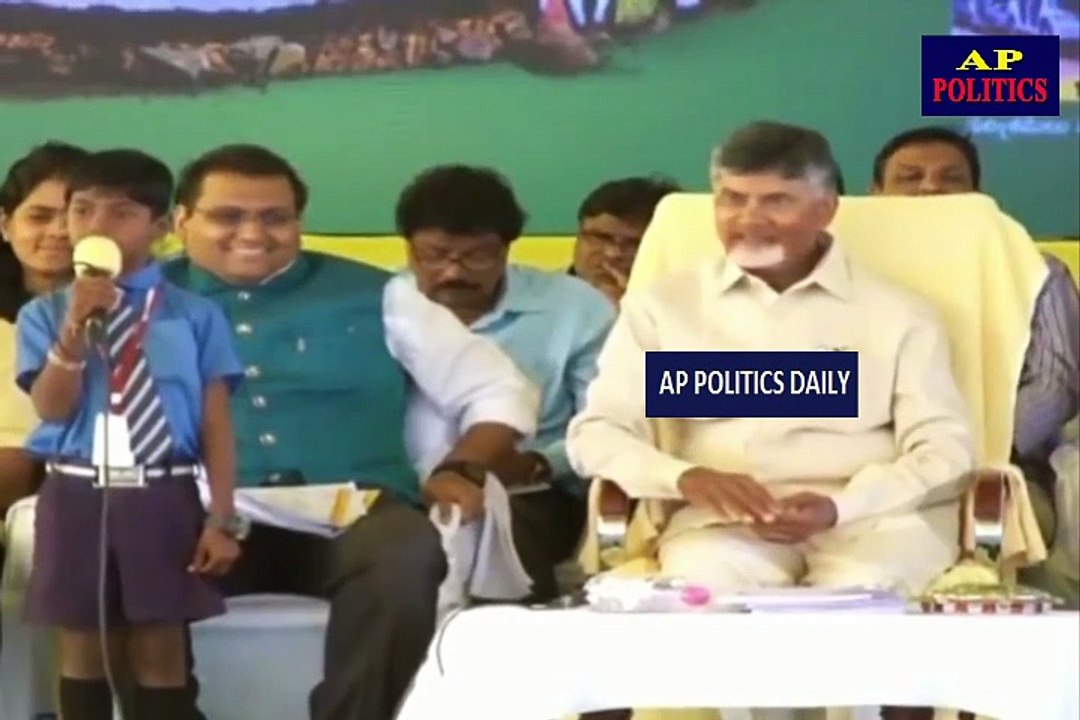 School Student Excellent Speech on CM Chandrababu Naidu - AP Politics Daily