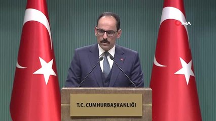 Sözcü Kalın: "Abd'nin Pyd-Ypg Terör Örgütü ile İlişkisini Kesme Zamanı Çoktan Gelmiştir"