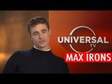Max Irons reveals how he gets out of awkward conversations