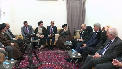 لودريان يقوم بزيارة هي الاولى لوزير خارجية فرنسي الى مدينة النجف