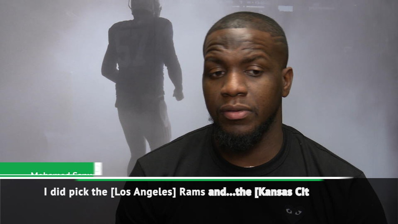 Sanu tips a Rams vs Chiefs Super Bowl