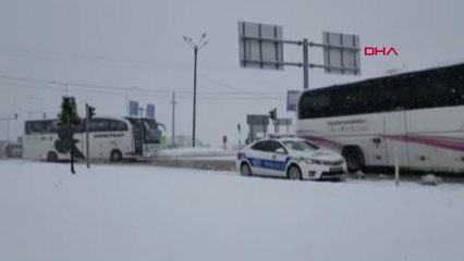 Kütahya Simav'a Yağmurdan Sonra Kar Geldi