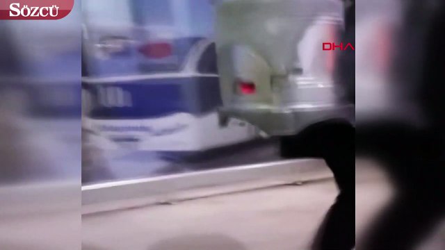 Sırtında taşıdığı sobayla, görenleri hayrete düşürdü