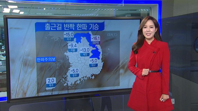 [날씨] 찬 바람 불며 미세먼지 해소, 출근길 반짝 한파 / YTN