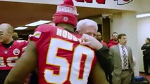Playt -0:46 Additional Visual Settings Enter Fullscreent Mute Locker Room Celebration - vs. Colts  The Kansas City Chiefs with Hy-Vee