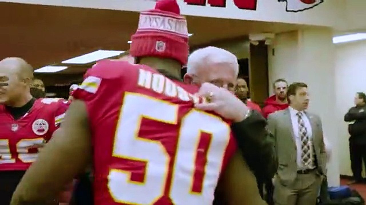 Play	 -0:46 Additional Visual Settings Enter Fullscreen	 Mute Locker Room Celebration - vs. Colts  The Kansas City Chiefs with Hy-Vee