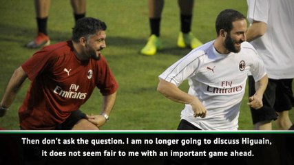 Gattuso's patience wears thin with Higuain speculation