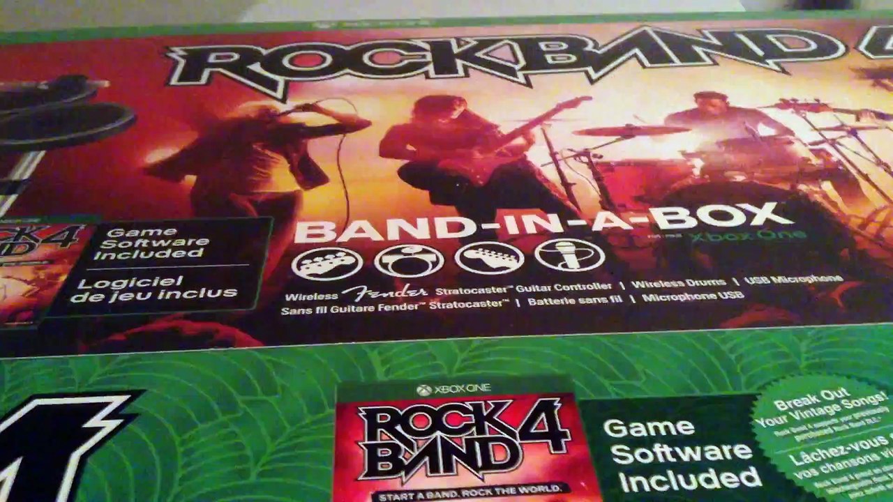 Rock Band 4 Band-In-A-Bundle (Xbox One) Unboxing
