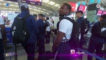 Các cầu thủ Hà Nội thăng hoa trong bộ quần áo mới trên hành trình di chuyển đến Thái Lan | HANOI FC