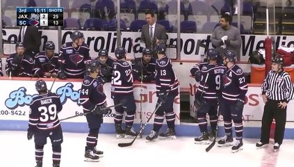 ECHL Jacksonville Icemen 3 at South Carolina Stingrays 1