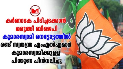 കര്‍ണാടകയിലെ കോണ്‍ഗ്രസ്-ജെഡിഎസ് സര്‍ക്കാരിനുള്ള പിന്തുണ രണ്ട് സ്വതന്ത്ര എംഎല്‍എമാര്‍ പിന്‍വലിച്ചു