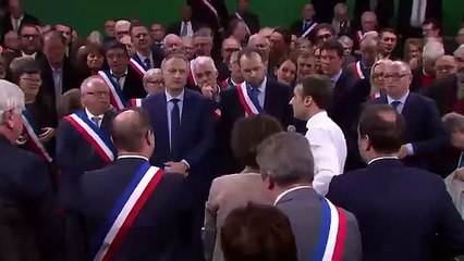 Download Video: Emmanuel Macron : Fin d’un premier temps de dialogue à Bourgtheroulde. Le Grand Débat National