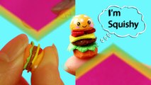 DIY Miniature Hamburger Squishy for Doll_Dollhouse Accessories
