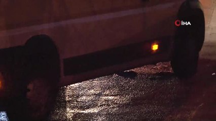 Buzlanan Yolda Sürücülerin İmtihanı Kamerada