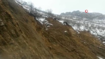 Ekiplerin Dikkati Olası Faciayı Önledi, Heyelan Anı Kameraya Böyle Yansıdı