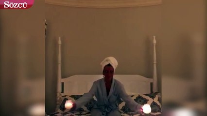 Ünlü sunucu, elinde mumlarla böyle dans etti