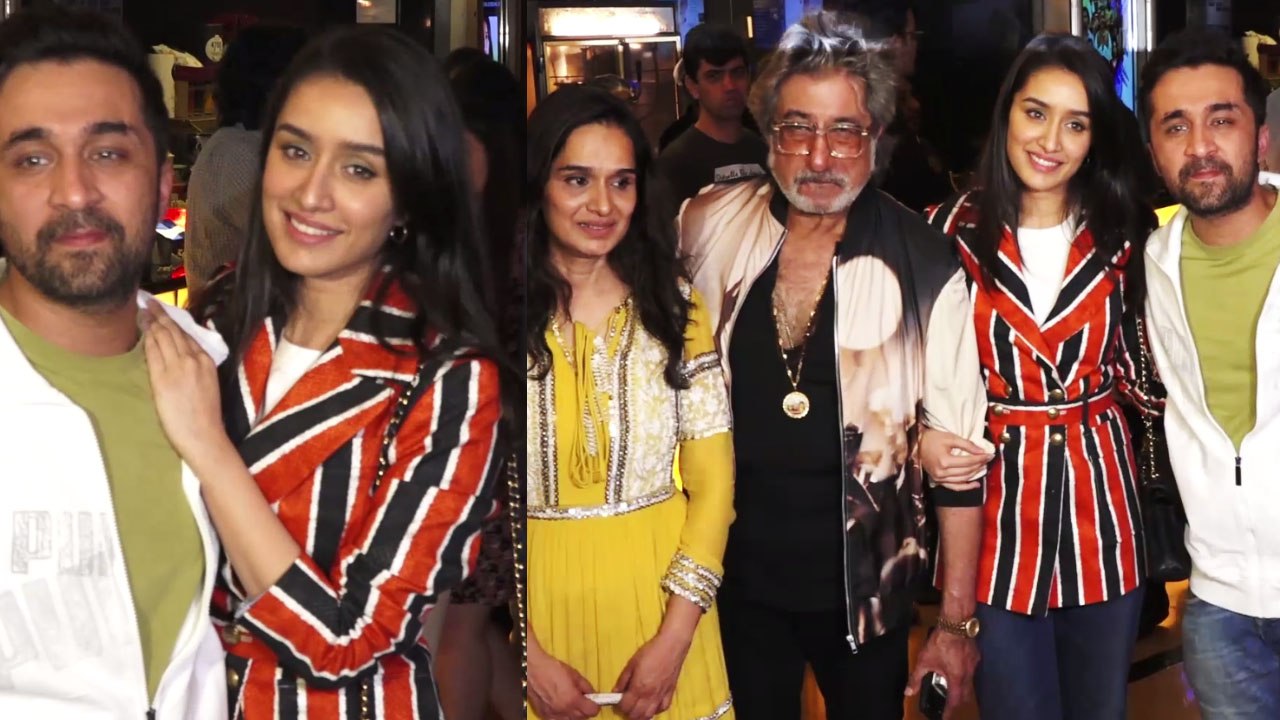 Shraddha Kapoor & family attend special screening of Bombairiya;Watch Video | FilmiBeat