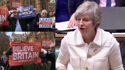 Brexit: Theresa May loses vote, demonstrators take to streets