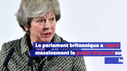 Le parlement britannique rejette massivement le projet d’accord sur le Brexit