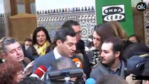 Juanma Moreno entra en el Parlamento Andaluz