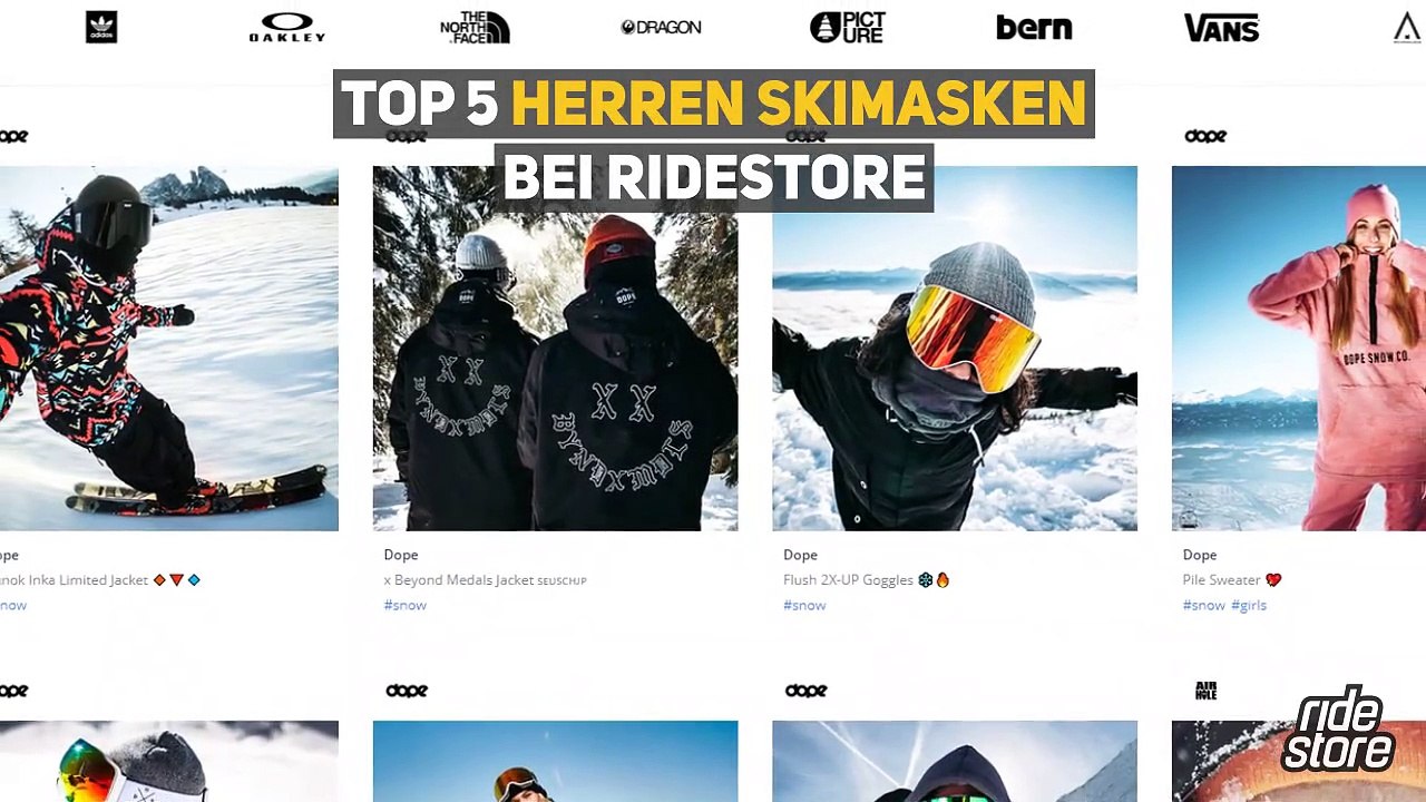 Top 5 Herren Skimasken bei Ridestore