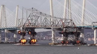 Tappan Zee Bridge goes down with a bang