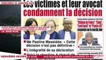 Le Titrologue du 16 Janvier 2019 : Acquittement de Laurent Gbagbo et Blé Goudé - Les victimes et leur avocat condamnent la décision