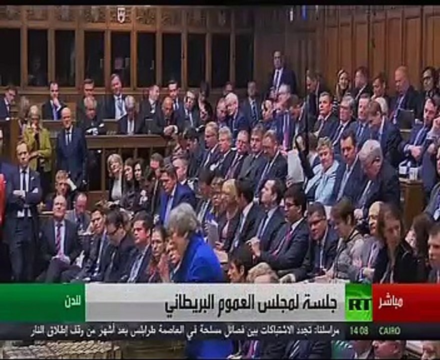 جلسة مجلس العموم البريطانى لبحث إقالة تيريزا ماى