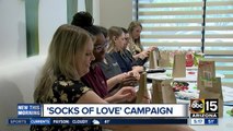'Socks of Love' looking to donate 10,000 pairs of socks to those in need