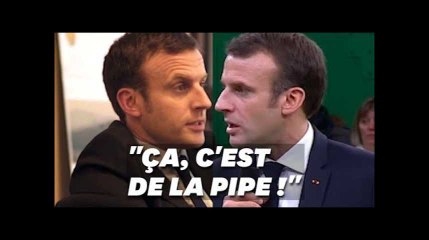 "C'est de la pipe": Macron reprend encore cette expression désuète
