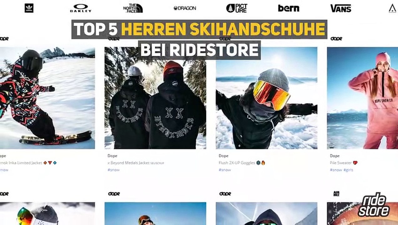 Top 4 Herren Skihandschuhe bei Ridestore
