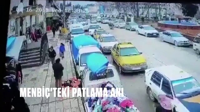 Münbiç'te patlama: 2'si ABD askeri 12 ölü: İşte patlama anları