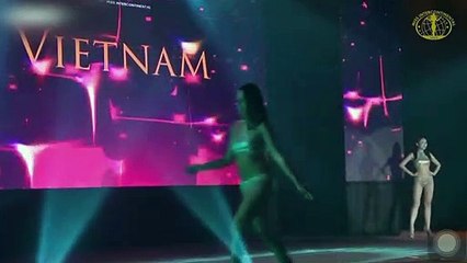 Phần thi bikini của Lê Âu Ngân Anh tại Miss Intercontinental 2018