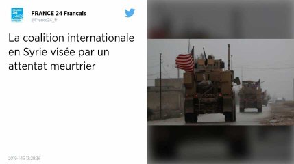 Syrie. Un attentat suicide contre la coalition menée par Washington dans le nord