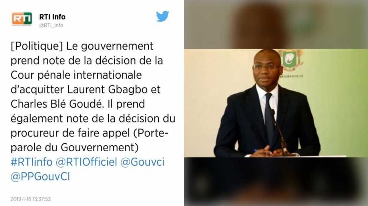 "Côte d'Ivoire. Gbagbo acquitté de crimes contre l’humanité : la Cour pénale internationale va faire appel