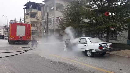 Seyir Halindeki Otomobil Yandı