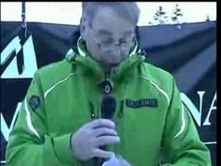 Adolf Ogi inaugure le Nationale Express à Crans-Montana