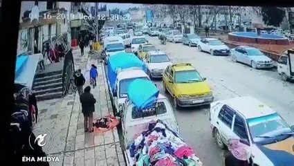 Menbiç'teki patlama anı kamerada