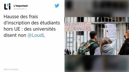 Plusieurs universités refusent d'appliquer la hausse des frais d'inscription pour les étudiants non-Européens