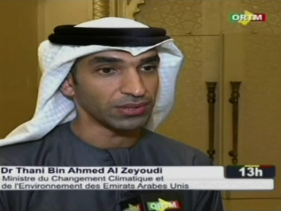 ORTM/Le président de la république reçoit en audience le Ministre du changement Climatique et de l’environnement des Emirats Arabes, Dr Thani Bin Ahmed Al Zeyoudi