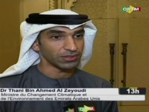 ORTM/Le président de la république reçoit en audience le Ministre du changement Climatique et de l’environnement des Emirats Arabes, Dr Thani Bin Ahmed Al Zeyoudi