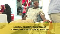 Mombasa residents donate blood towards the DusitD2 terror casualties
