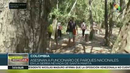 下载视频: Colombia: asesinan a funcionario de Parques Nacionales en Santa Marta