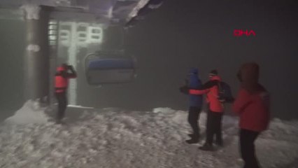 Bursa Uludağ'da Telesiyej Arızası, Çok Sayıda Kişi Mahsur Kaldı