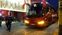Sevilla-Athletic (Octavos de Copa del Rey): Llegada del Sevilla FC